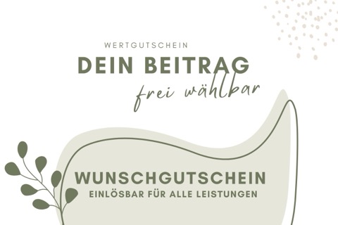 Gutschein mit frei wählbarem Wunschbetrag